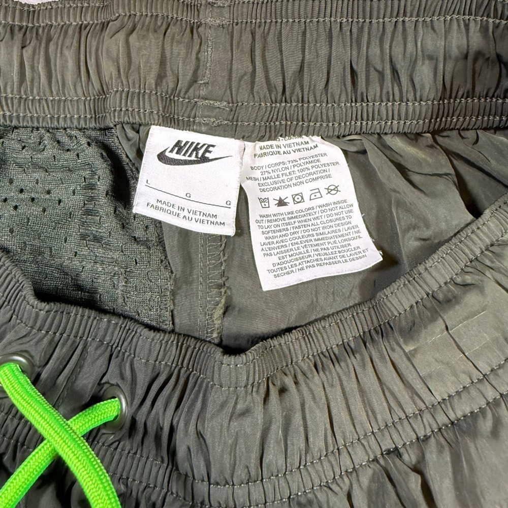 Nike Air Mens Tracksuit Set Green Half Zip Anorak Hooded Jacket & Pants XL - Picture 9 of 11